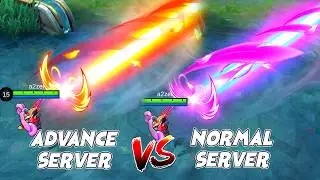 Layla Twilight Waltz Advance Server VS Normal Server Effects Comparison
