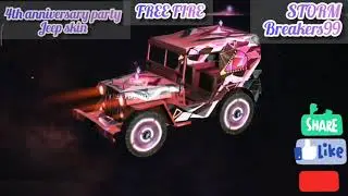 Free fire all 4th anniversary party rewards review by Storm Breakers99