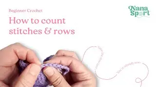 How to count stitches and rows in a crochet square