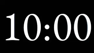 10-minute - light beep -  solid black