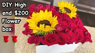 🌹🌹HIGH END FLOWER BOX| DIY| NATURAL FLOWERS