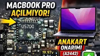 MacBook Pro 14” M1 Pro Açılmıyor  (A2442) | Anakart Oksitlenme Onarımı (Çip Değişimi)