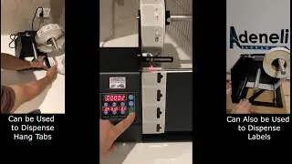 LabelOn&trade; Hang Tabs and Label Dispenser - Both Applications Shown