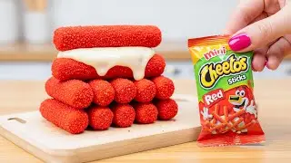 😋 Recipe for Making Crispy Mini Cheese Cheetos | ASMR Cooking