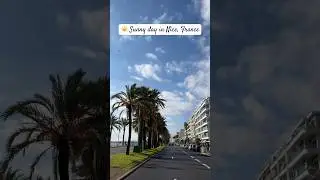 Beautiful winter day out on the promenade in Nice, France 🇫🇷 #travel #nice #france