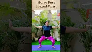 Horse Pose with Flexed Hands | Grounding Yoga for Beginners 🧘&zwj;♀️ #yogapose #yogaflow #yogaasana