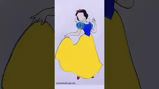 Which colour is your favourite?😍✨ #drawing #disney #snowwhite #princess #colors