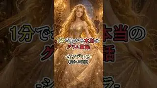 【一分で分かる】本当のグリム童話 - シンデレラ   #一分でわかる #一分動画