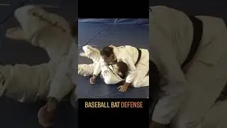 T&eacute;cnica de Jiu-Jitsu brasile&ntilde;o: Defensa con bate de b&eacute;isbol con control lateral cambiando la posi...