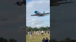 People are Amazed by the Giant! 😮.. Emirates Airbus A380 ✈️#emirates #airbus #planespotting