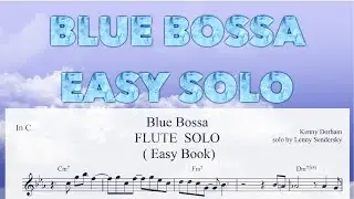 Blue Bossa | FLUTE | Easy Flute Book