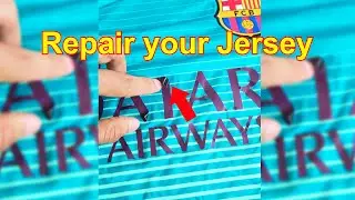 How to Repair/Glue your Jersey Tutorial /Unstuck letters, Peeled Off Symbols/Letter/Emblems