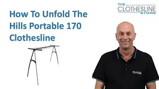 How to Unfold a Hills Portable 170 Folding Clothesline Popular Hills Hoist