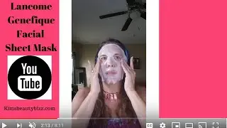 Lancome Genifique Hydrogel Facial Sheet Mask  MOISTURE SKIN CARE SERUM- How To Moisturize Skin