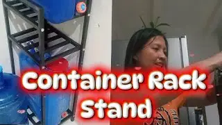 Let's open the package and assemble the container rack stand 