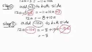 Solving Equations -- Form ax+b=cx+d   Example 2
