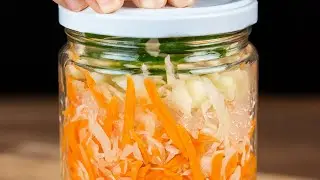 Delicious pickled cabbage that everyone wants the recipe for.