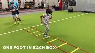 Ladder Drill - One foot in each box