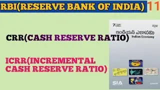 RBI/CASH RESERVE RATIO/ICRR/INDIAN ECONOMY/APPSC TSPSC GROUP 123/RRB NTPC ALP RPF/DSC/SSC CGL/POLICE