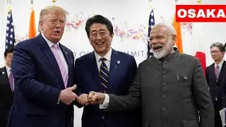 PM Narendra Modi With President Donald Trump at G20 Summit in Osaka, Japan