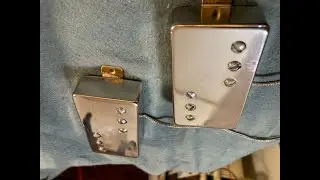 手巻きピックアップ、CuNiFe磁石、ワイドレンジハムバッカー、ギブソンサイズ、RugirPickups、ギブソン、フェンダー弾き比べ