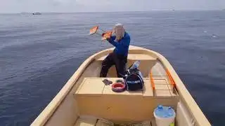 Planer board fishing in Maldives