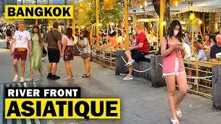 Asiatique Bangkok - The River Front  [ 4K ] Great Night Out &bull; Walking Tour