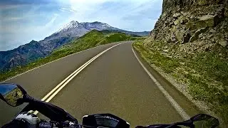 Two up on a Ducati Hypermotard SP on one of the most beautiful and dangerous roads. Windy Ridge