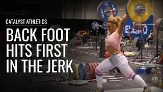 Back Foot Hits First in the Split Jerk