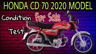 HONDA CD 70 2020 Model || For Sale Bike || Condition Test || Munna Auto