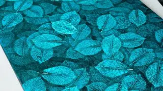 Ocean breeze painting / Leaves painting ideas / leaf painting / Ocean painting