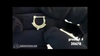 Bodyartforms: Honeycomb Organics Stacked stone septum clicker