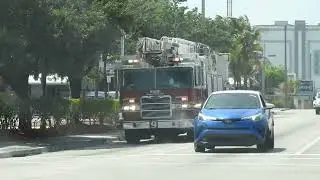 City of Miami Fire Rescue Truck 9 Responding #miami #miamifirerescue #emergencyvehicles