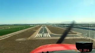 GoPro Cessna 172 Touch-N-Go at Oxnard Airport, Fly Over Ventura Harbor & Coast 10-2014
