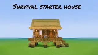 Minecraft 1.16 survival starter house ( inspired by mythical sausage's sourceblock starter house)