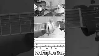redemption song guitar tabs easy Bob Marley guitar riff lesson