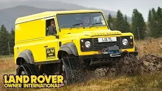 Mark Saville drives Lix Toll's tracked Defender 110