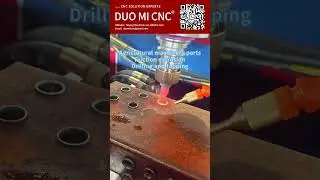 Hot extrusion, drilling and tapping of thick square tubes for agricultural machinery accessories.