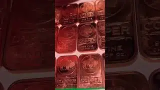 20 OZ of COPPER BARS 😍 #fyp #shorts #short #metal #collection #bars #iphone #4k