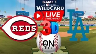 🔴Los Angeles Dodgers vs Cncinnati Reds Live MLB Wild Card Baseball. Play by Play. 3D Presentation.