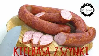 Kiełbasa z szynki - chuda kiełbasa wyroby domowe.