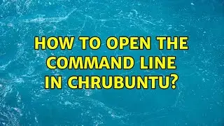 Ubuntu: How to open the command line in Chrubuntu?