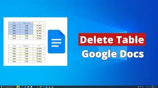 Как удалить таблицу в Google Docs