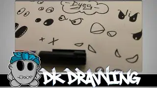 Graffiti Character Tutorial  for beginners - How to draw diffrent eyes