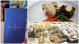 Cruise Ship New Years Eve Holiday Dinner & Menu (Holland America Nieuw Statendam)
