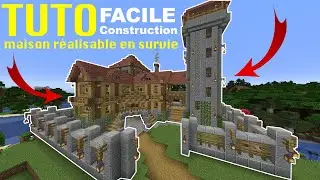 TUTO : CONSTRUIRE UNE MAISON R&Eacute;ALISABLE EN SURVIE | MINECRAFT 1.15.1