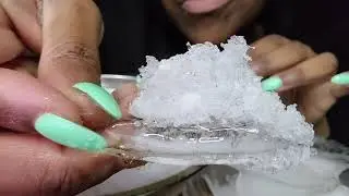 FREEZER FROST & THIN ICE | VLOGMAS DAY 13 | #iceeating #asmr #asmrice