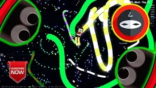 YELLOW GAMER SNAKE KILLING THE PROFESSIONAL PLAYERS NOT BOTS IN INCREDIBLE SLITHERIO GAMEPLAY 2022