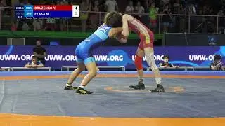 1/4 WW - 40 kg: Y. DRUZENKO (UKR) v. M. EZAKA (JPN)