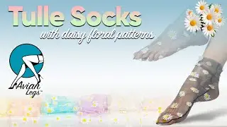 Avian Legs: Translucent Daisy Socks Collection - Elevate Your Style with Spring Vibes!
